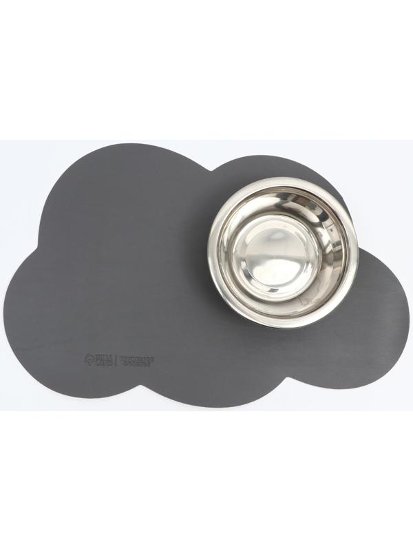 Коврик под миску форменный «Облако», 39 х 27 см, серый цвет