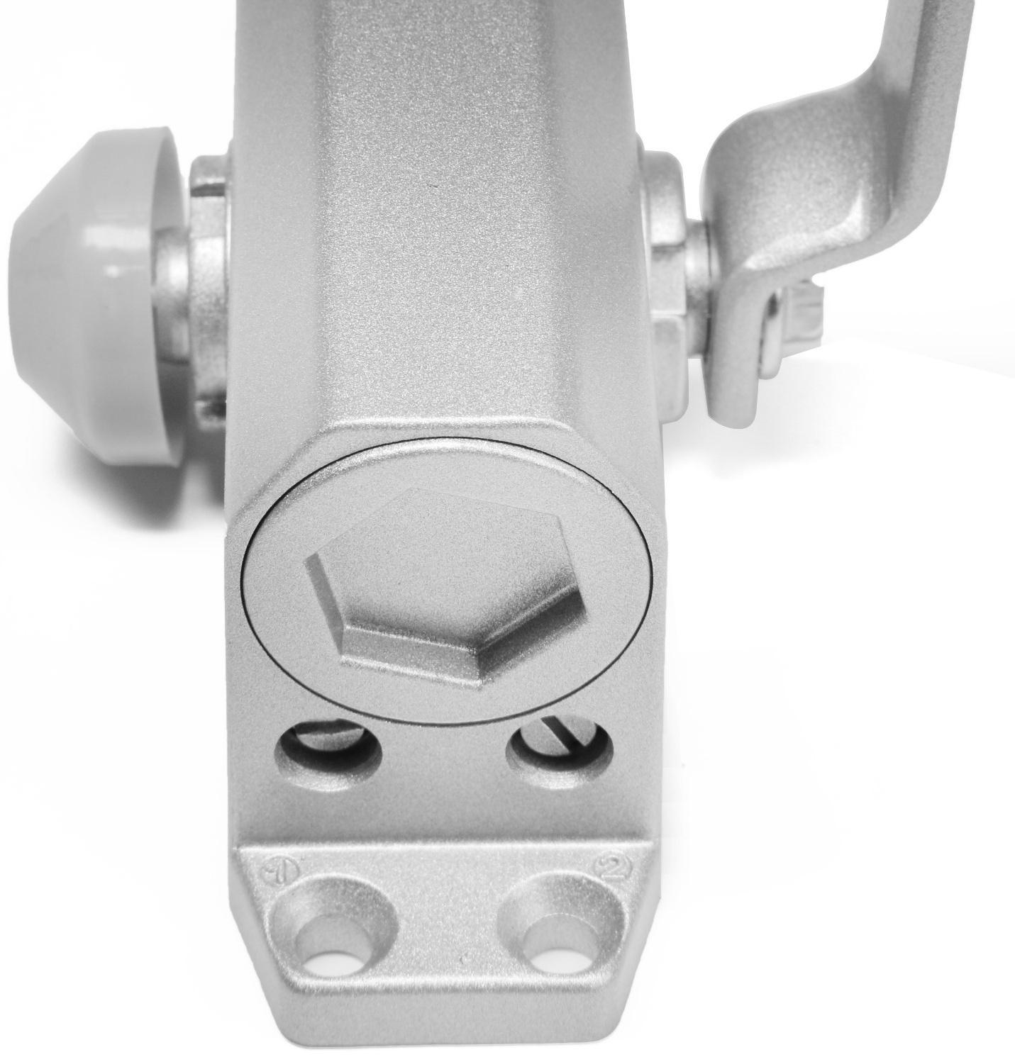 Доводчик дверей ТУНДРА G051  морозостойкий, до -50, до 45, цвет серебро