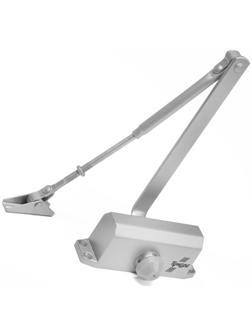 Доводчик дверей ТУНДРА G051  морозостойкий, до -50, до 45, цвет серебро