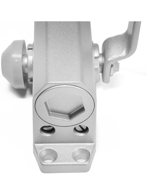 Доводчик дверей ТУНДРА G062  морозостойкий, до -50, до 65, цвет серебро