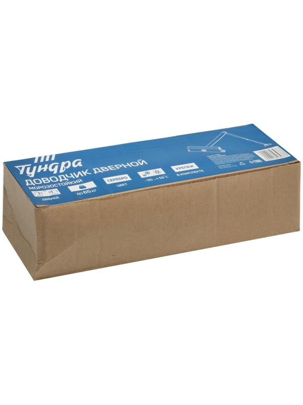 Доводчик дверей ТУНДРА G062  морозостойкий, до -50, до 65, цвет серебро