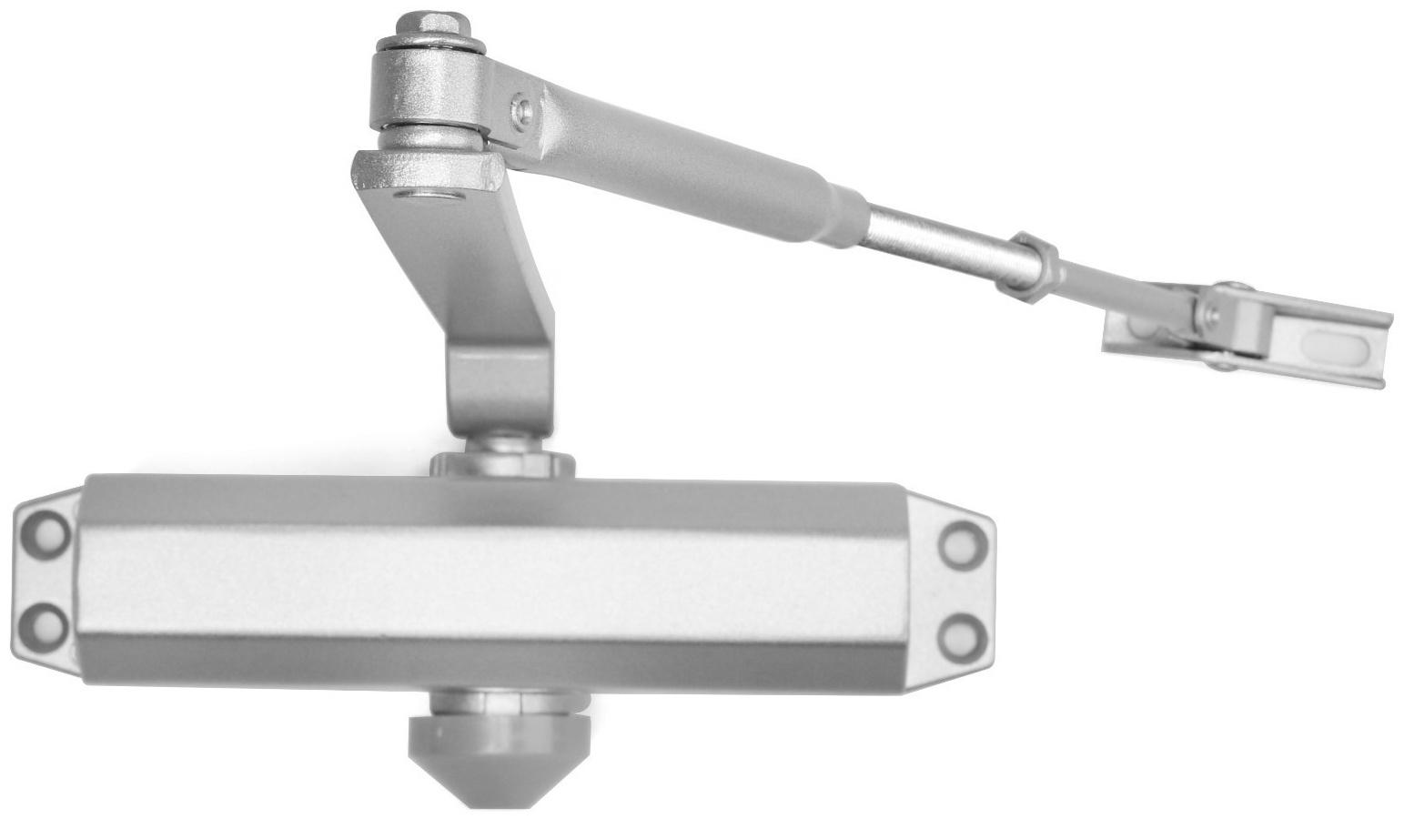 Доводчик дверей ТУНДРА G072  морозостойкий, до -50, до 85, цвет серебро