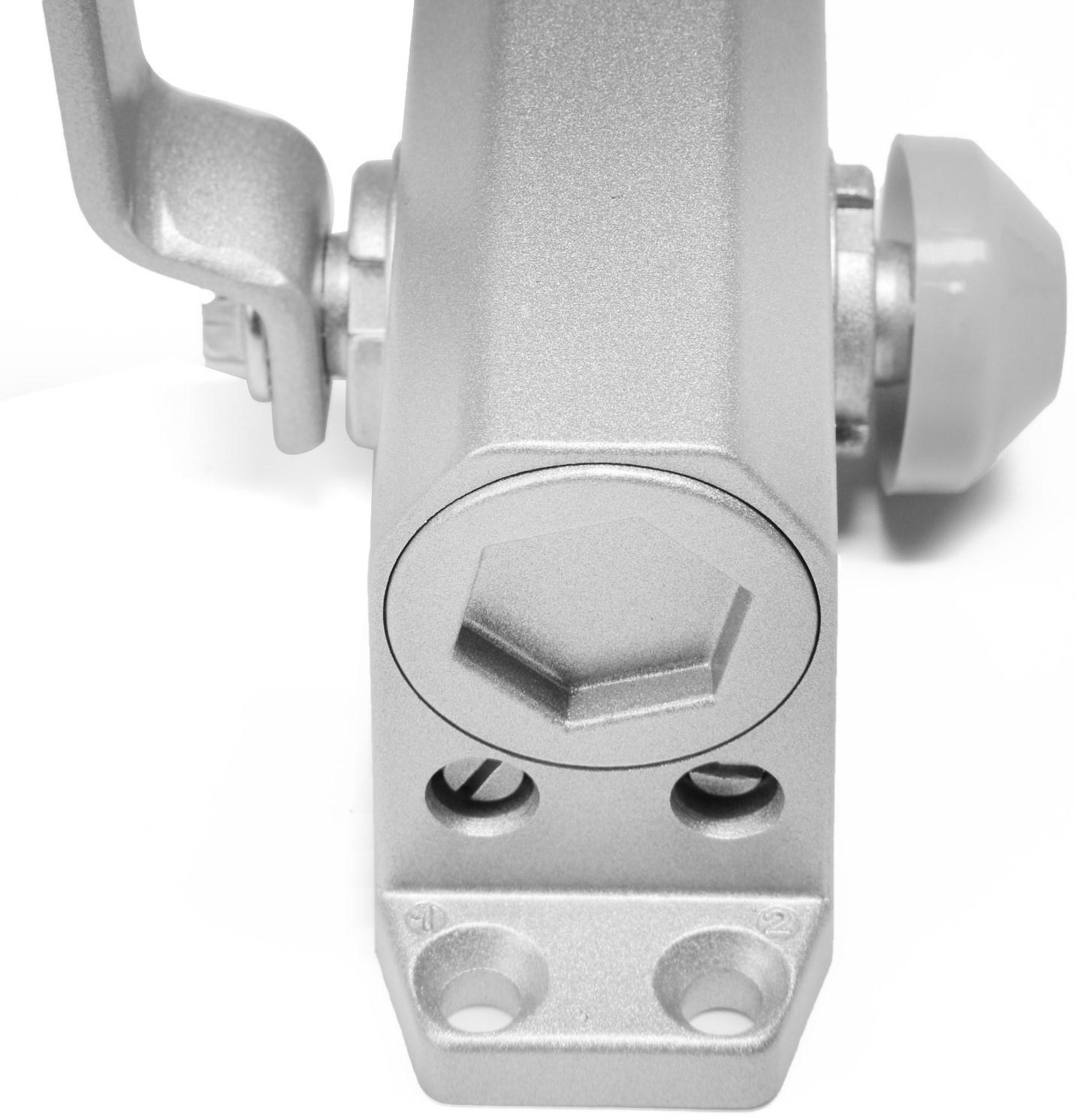 Доводчик дверей ТУНДРА G072  морозостойкий, до -50, до 85, цвет серебро