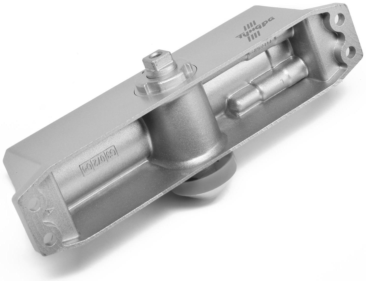 Доводчик дверей ТУНДРА G072  морозостойкий, до -50, до 85, цвет серебро