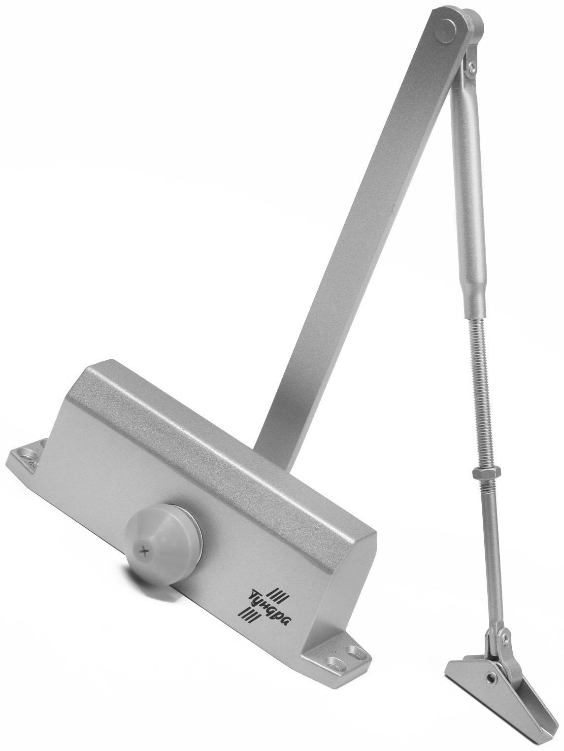 Доводчик дверей ТУНДРА G072  морозостойкий, до -50, до 85, цвет серебро