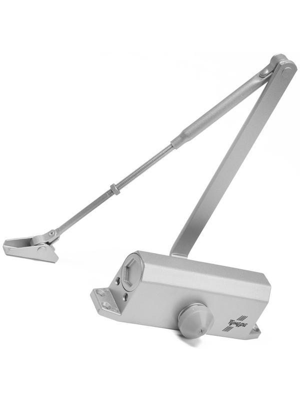 Доводчик дверей ТУНДРА G072  морозостойкий, до -50, до 85, цвет серебро