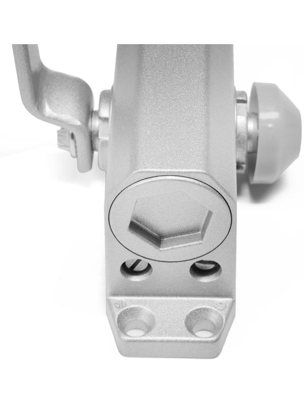 Доводчик дверей ТУНДРА G072  морозостойкий, до -50, до 85, цвет серебро