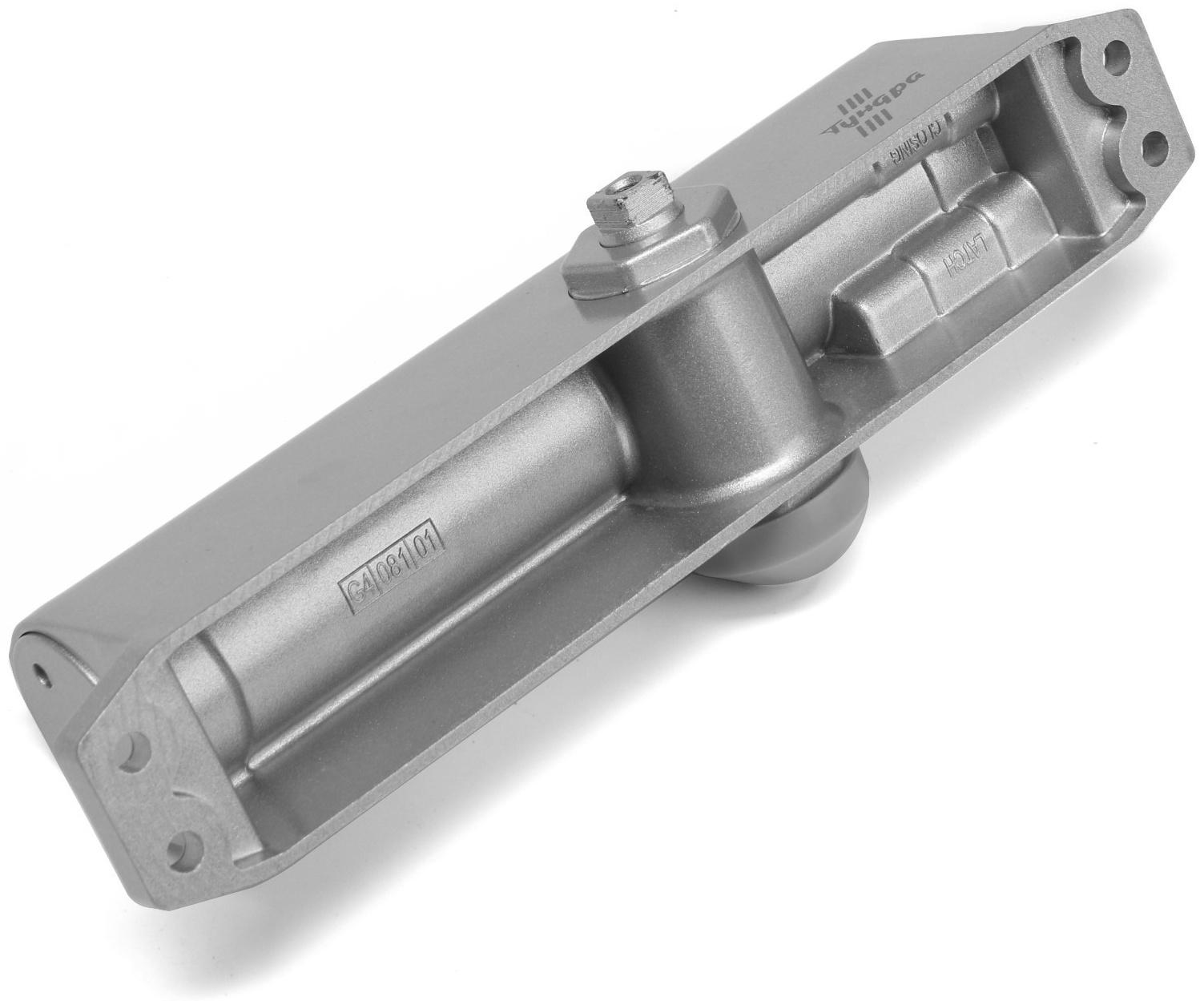 Доводчик дверей ТУНДРА G072  морозостойкий, до -50, до 120 кг, цвет серебро