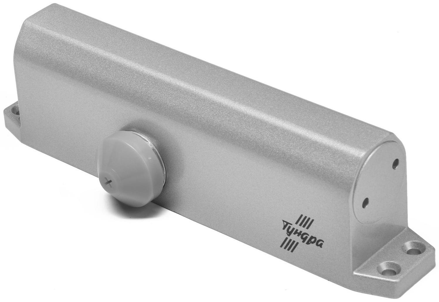 Доводчик дверей ТУНДРА G072  морозостойкий, до -50, до 120 кг, цвет серебро