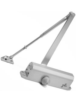 Доводчик дверей ТУНДРА G072  морозостойкий, до -50, до 120 кг, цвет серебро