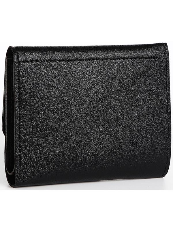 Кошелёк на кнопке, цвет чёрный