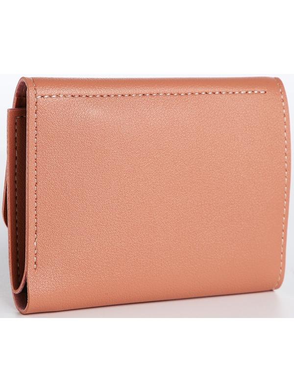 Кошелёк на кнопке, цвет розовый