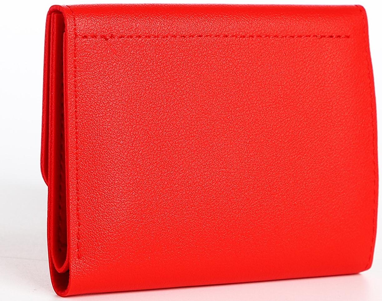 Кошелёк на кнопке, цвет красный