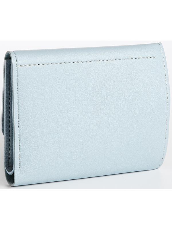 Кошелёк на кнопке, цвет голубой