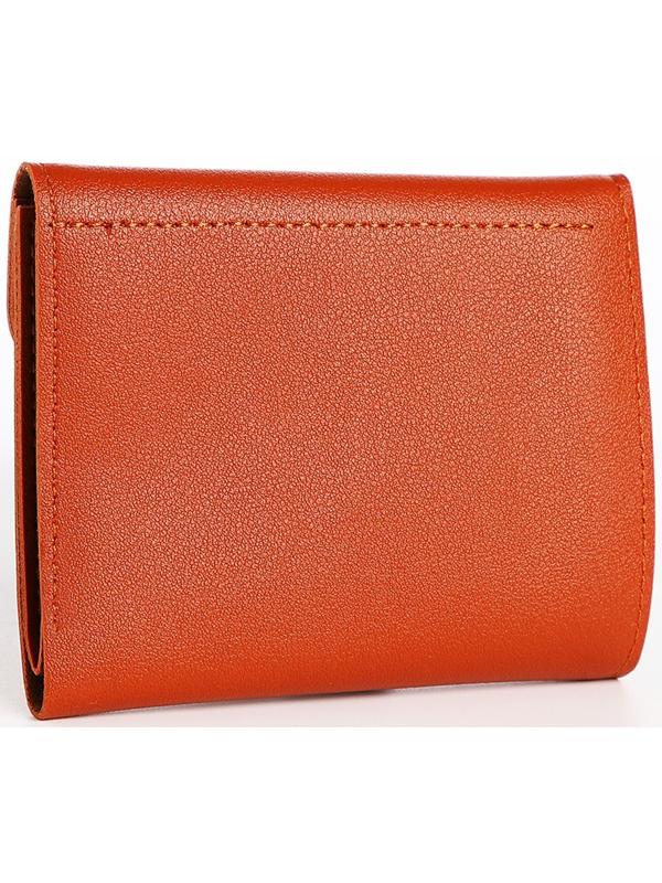 Кошелёк на кнопке, цвет рыжий