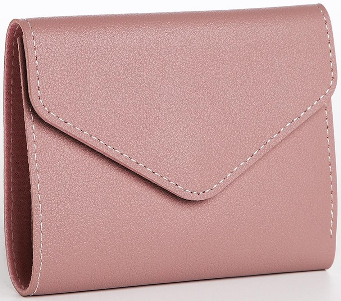 Кошелёк на кнопке, цвет розовый