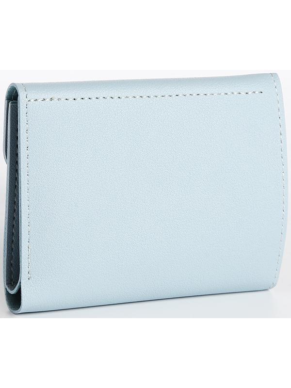 Кошелёк на кнопке, цвет голубой