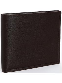 Портмоне мужское без застежки, отдел для карт, для купюр, цвет коричневый