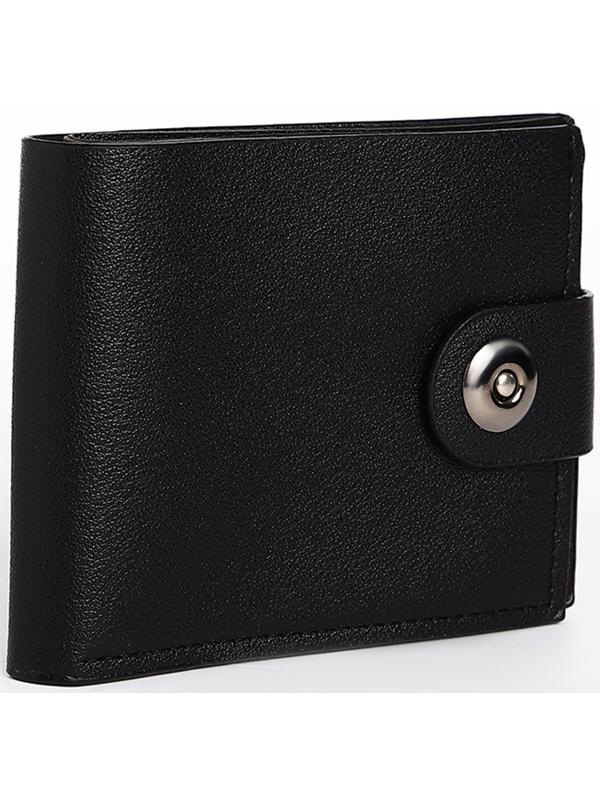Портмоне мужское на магните, отдел для купюр, для карт, цвет чёрный