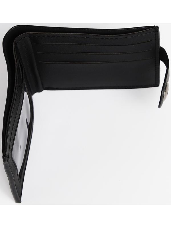 Портмоне мужское на магните, отдел для купюр, для карт, цвет чёрный