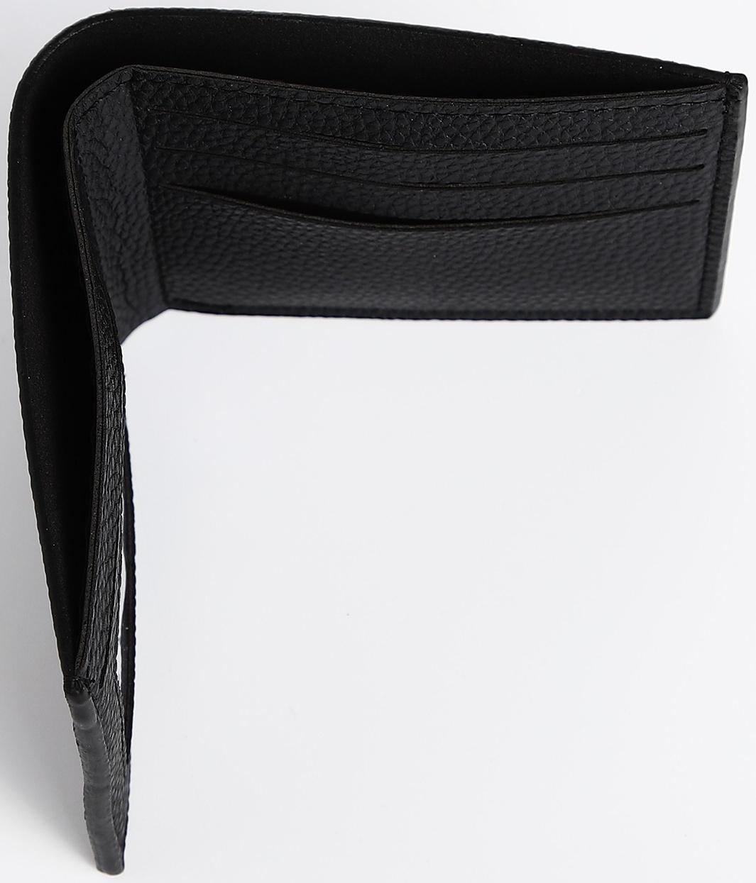 Портмоне мужское без застёжки, отдел для карт, для купюр, цвет чёрный