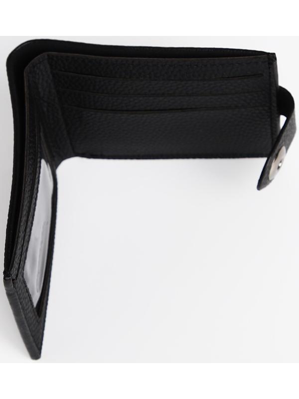 Портмоне мужское на магните, отдел для купюр, для карт, цвет чёрный