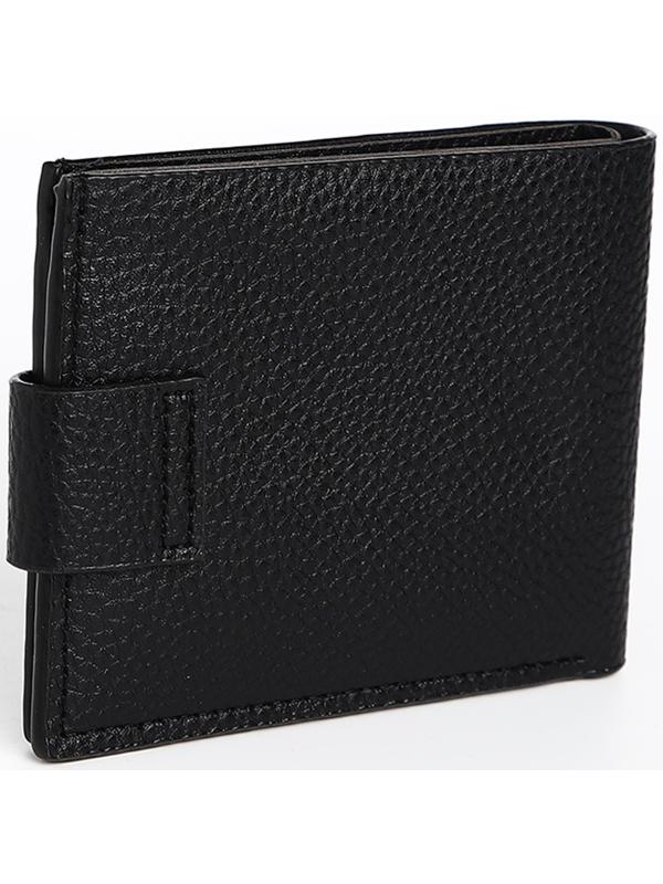 Портмоне мужское на магните, отдел для купюр, для карт, цвет чёрный