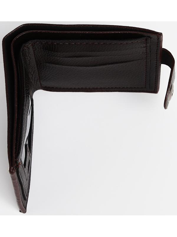 Портмоне мужское на магните, отдел для купюр, для карт, цвет коричневый