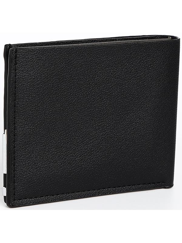 Портмоне мужское без застёжки, отдел для карт, для купюр, цвет чёрный