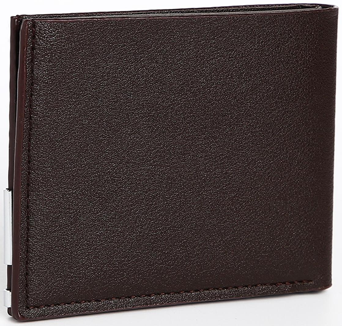 Портмоне мужское без застёжки, отдел для карт, для купюр, цвет коричневый