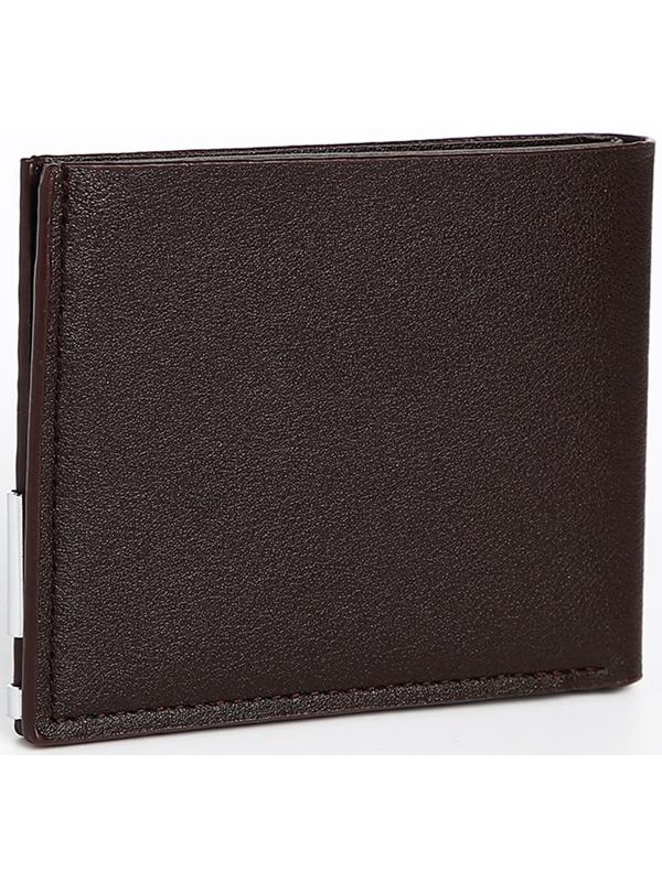 Портмоне мужское без застёжки, отдел для карт, для купюр, цвет коричневый