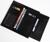 Портмоне мужское без застежки, отдел для купюр, для карт, для монет, цвет чёрный