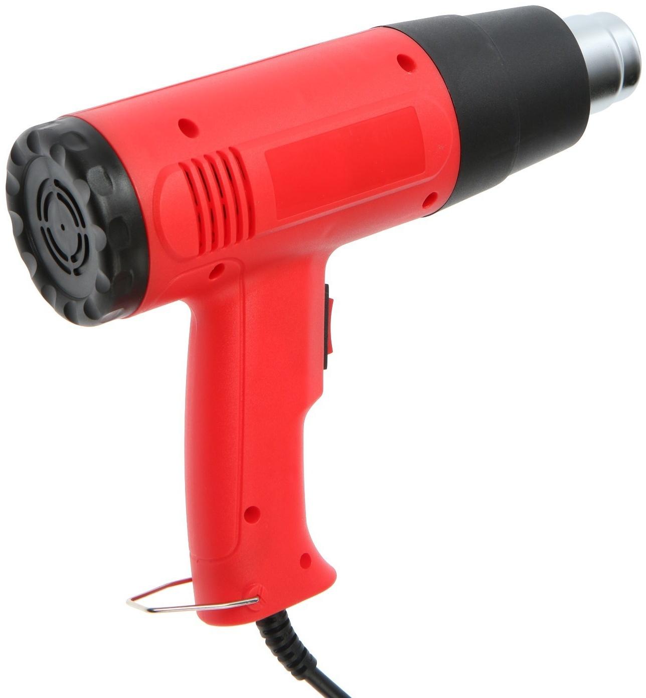 Строительный фен ЛОМ, 1800 Вт, 250-500 л/мин, 300/600 °С, насадка в комплекте