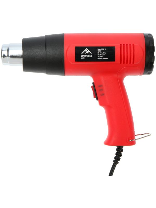Строительный фен ЛОМ, 1800 Вт, 250-500 л/мин, 300/600 °С, насадка в комплекте