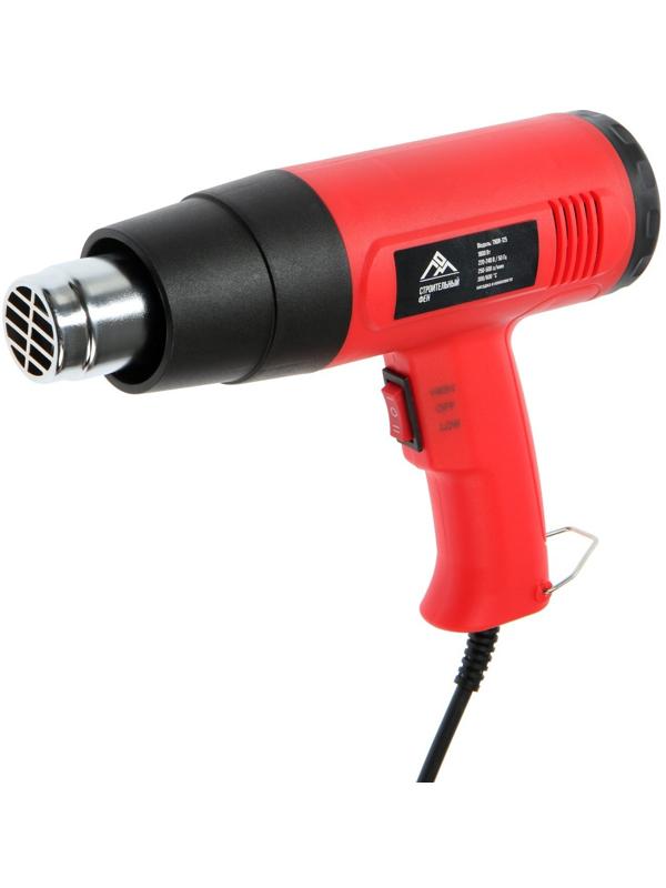 Строительный фен ЛОМ, 1800 Вт, 250-500 л/мин, 300/600 °С, насадка в комплекте
