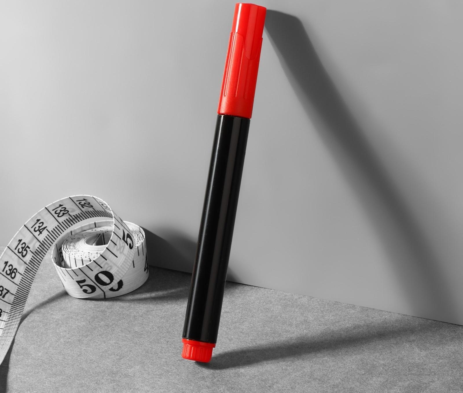 Маркер для кожи и кожзама, водорастворимый, 14 см, цвет МИКС