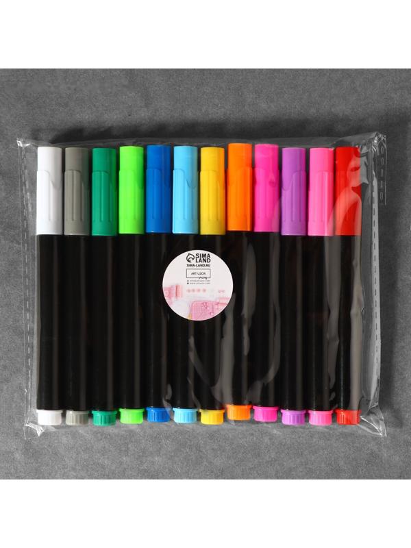 Маркер для кожи и кожзама, водорастворимый, 14 см, цвет МИКС