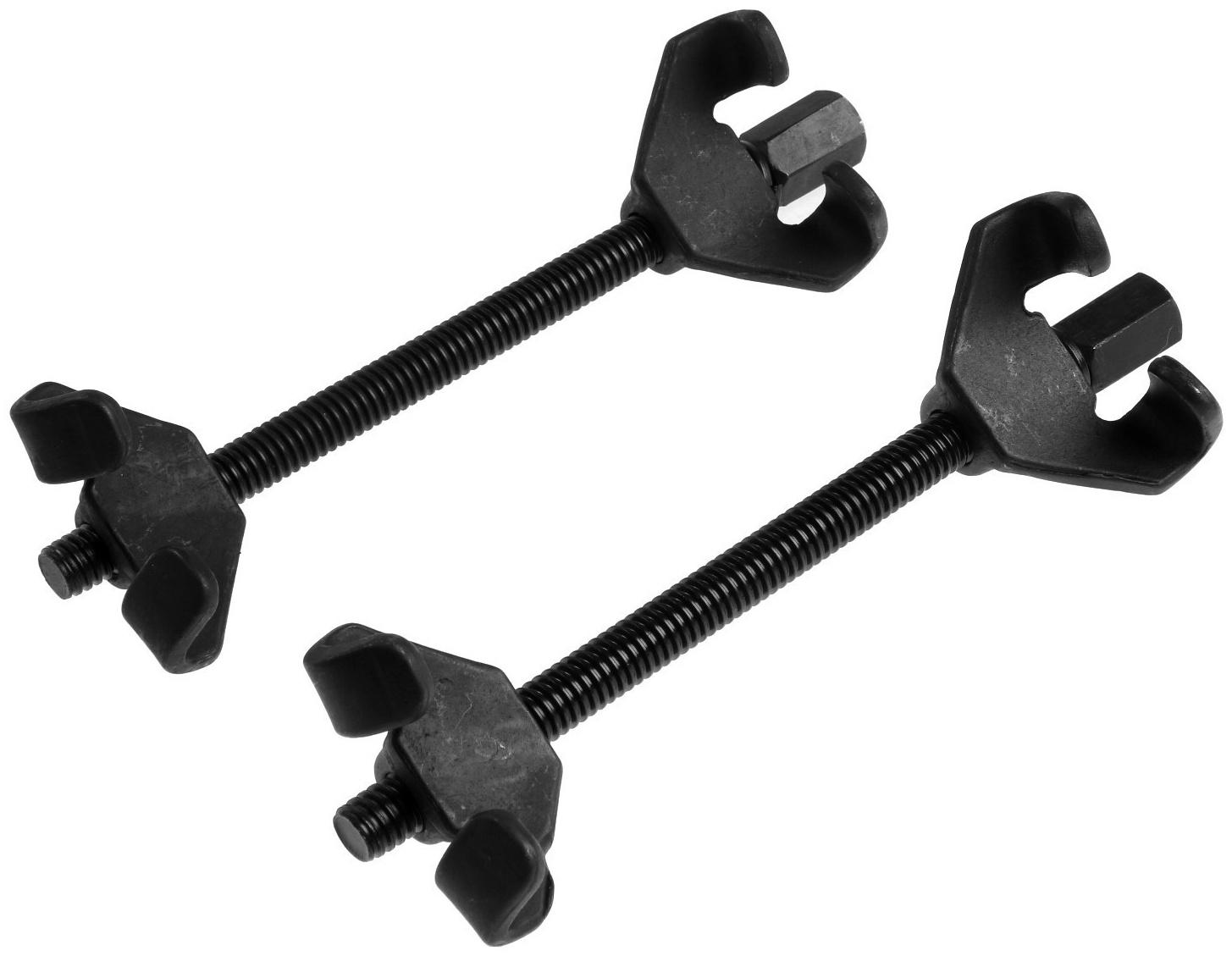 Съемник пружин ТУНДРА, усиленный, 45 сталь, с двухсторонними захватами, от 85 до 250 мм