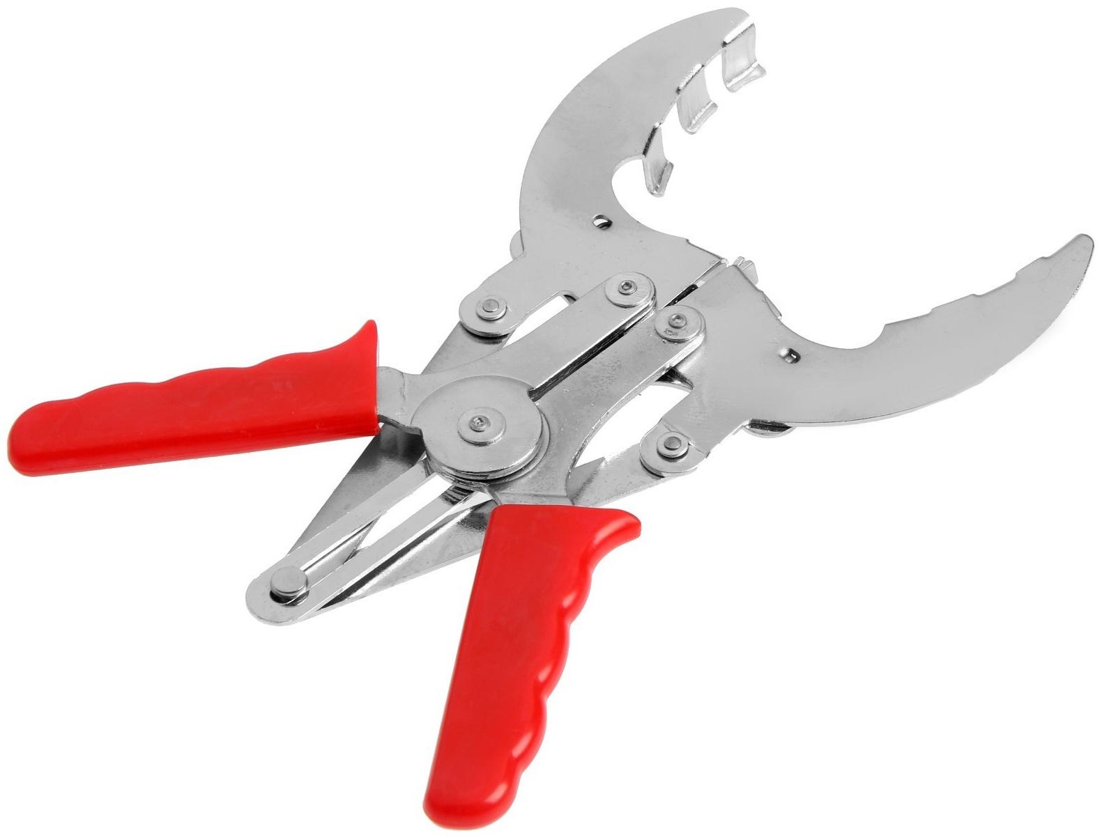 Клещи для установки поршневых колец ТУНДРА, обрезиненные рукоятки, 50 - 100 мм