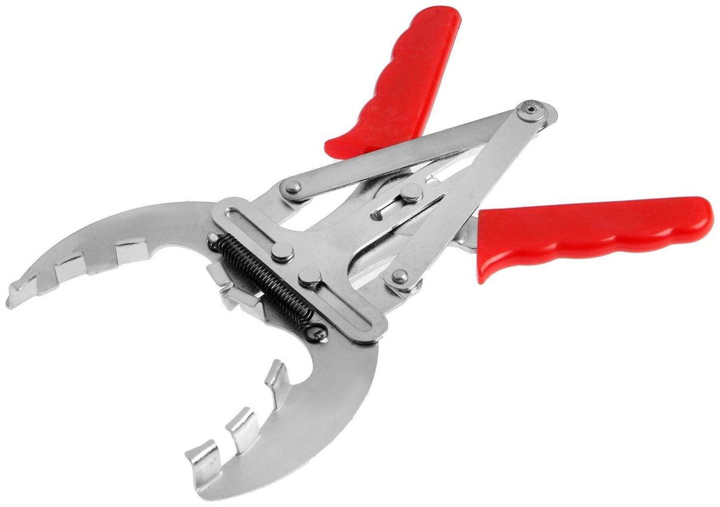 Клещи для установки поршневых колец ТУНДРА, обрезиненные рукоятки, 50 - 100 мм