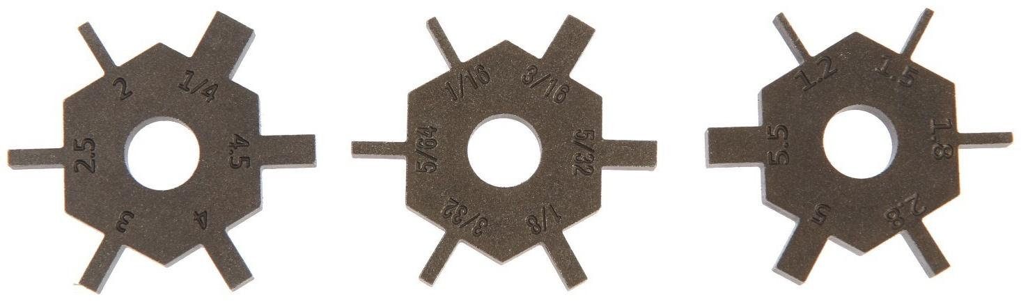 Приспособление для очистки канавок на поршнях ТУНДРА, 1/16-3/16