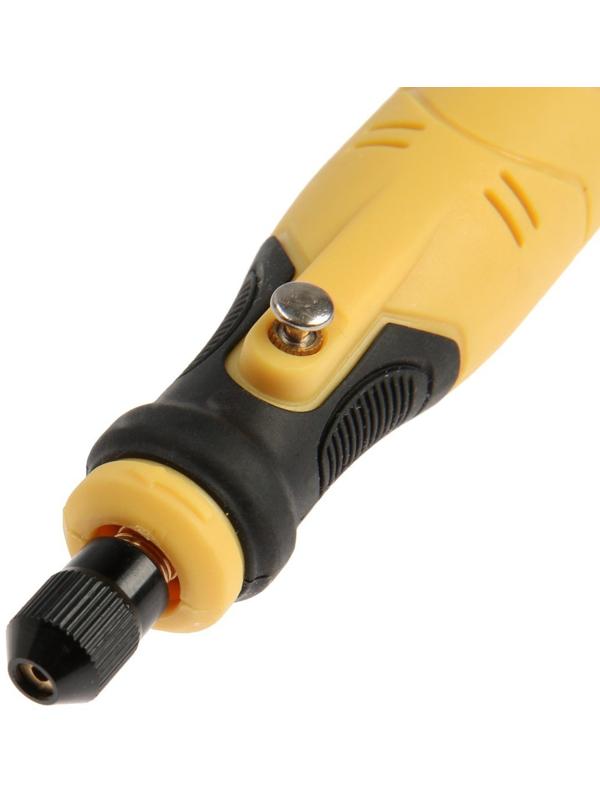 Гравер аккумуляторный ТУНДРА, 12 В, 0.7 Ач, micro-USB, 5000-15000 об/мин, 3 ск., 76 пр.