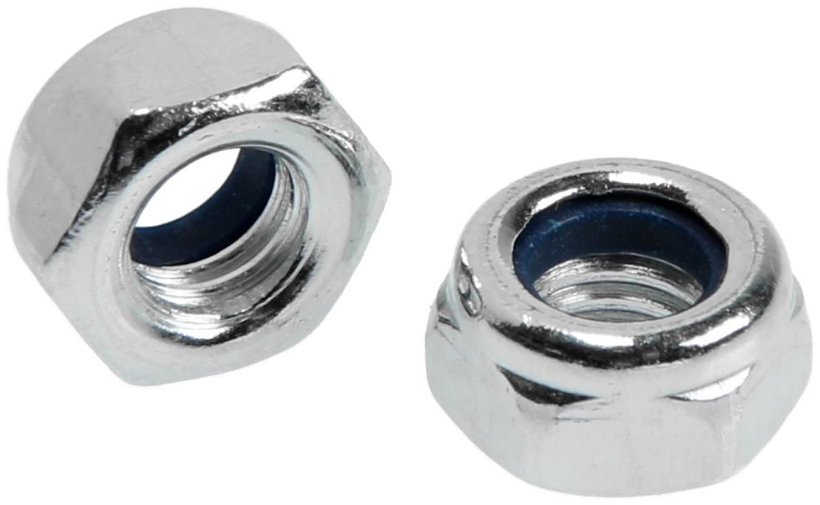 Гайка ТУНДРА, со стопорным кольцом, DIN985, оцинкованная, М6, 1 кг