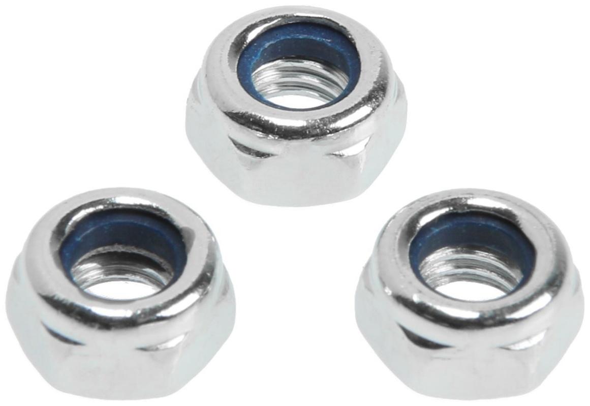 Гайка ТУНДРА, со стопорным кольцом, DIN985, оцинкованная, М6, 1 кг