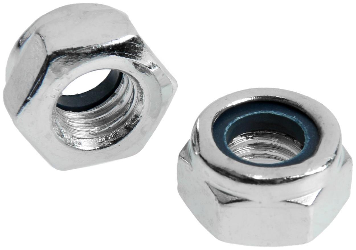 Гайка ТУНДРА, со стопорным кольцом, DIN985, оцинкованная, М10, 1 кг