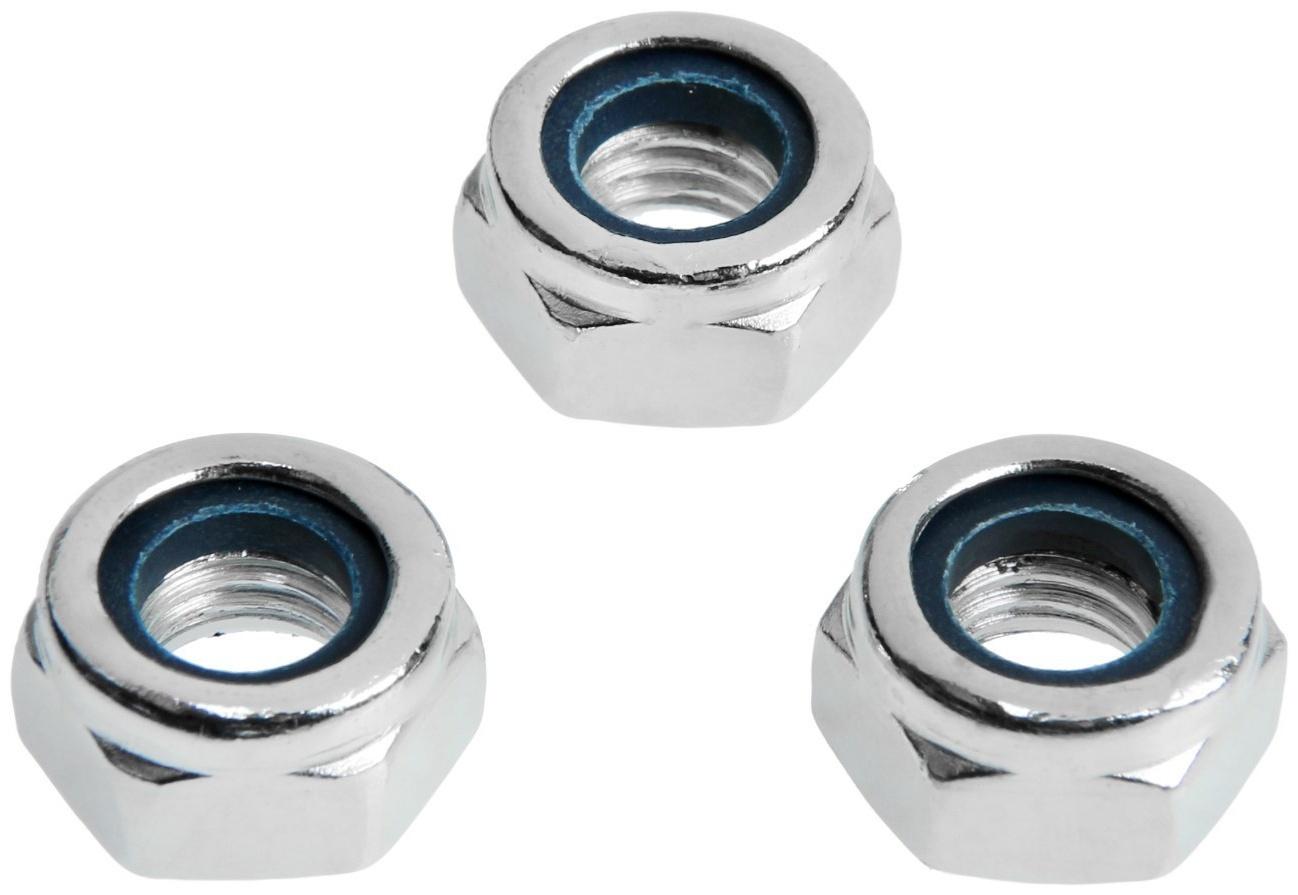 Гайка ТУНДРА, со стопорным кольцом, DIN985, оцинкованная, М10, 1 кг