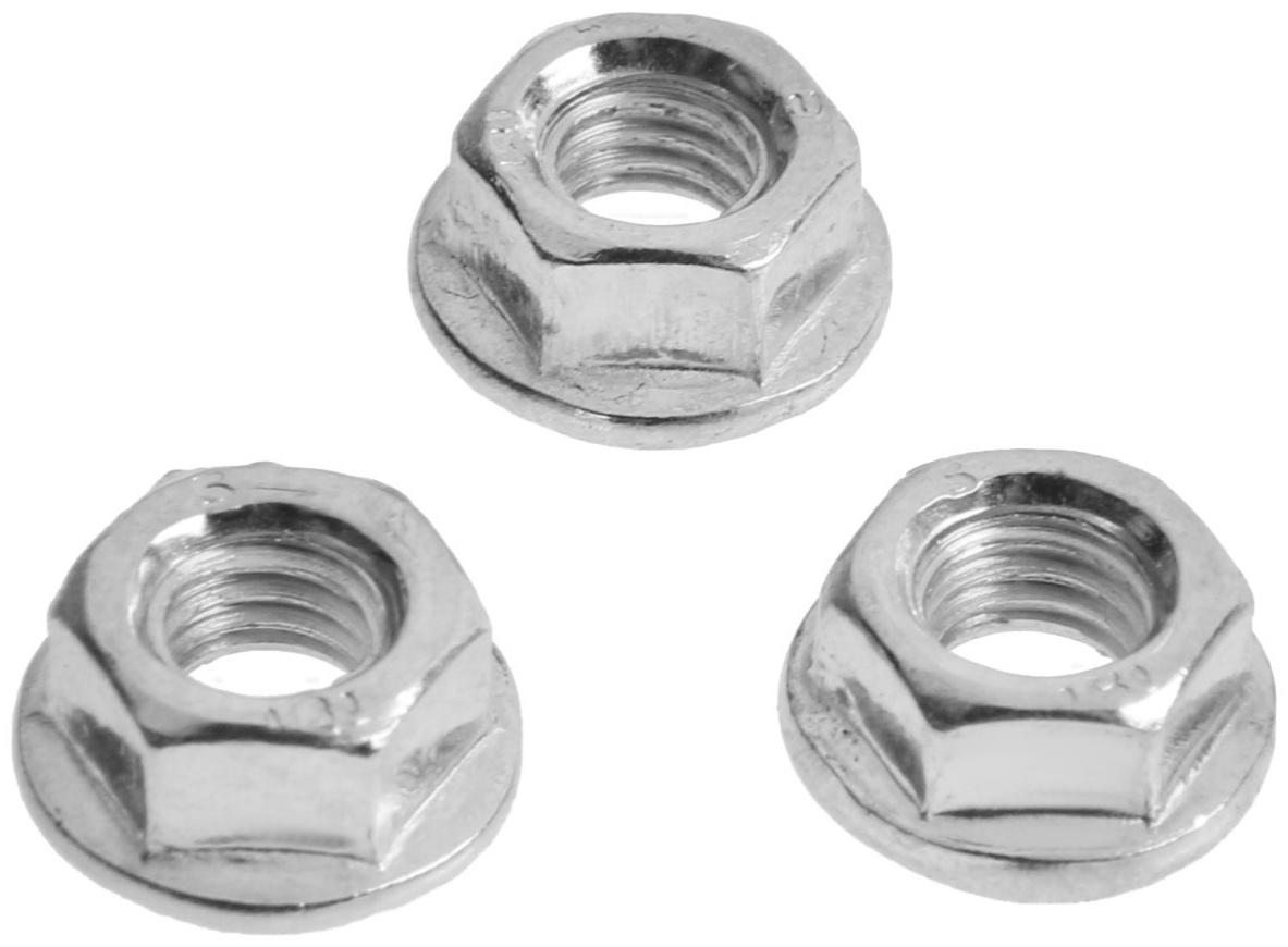 Гайка шестигранная с фланцем ТУНДРА, DIN6923, М6, оцинкованная, 1 кг