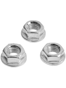 Гайка шестигранная с фланцем ТУНДРА, DIN6923, М6, оцинкованная, 1 кг