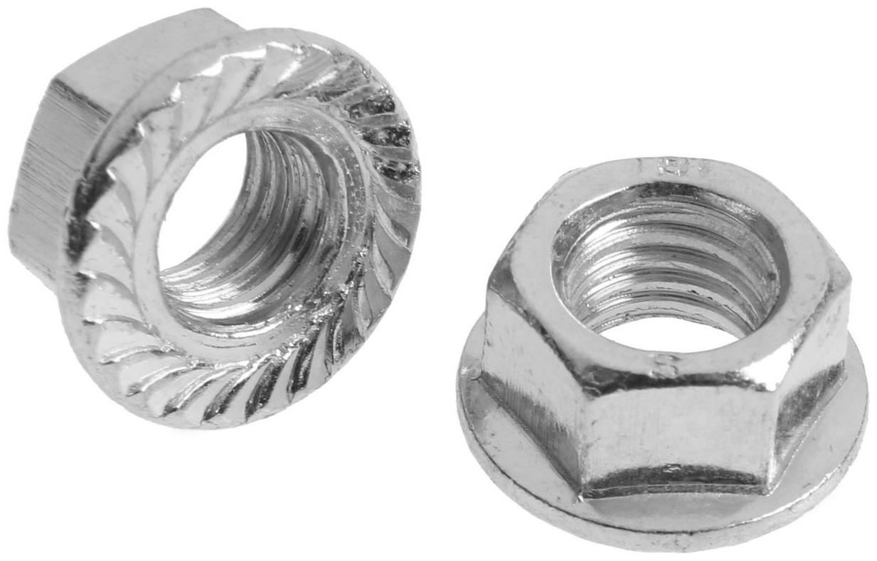 Гайка ТУНДРА, с фланцем, DIN6923, оцинкованная, М10, 1 кг