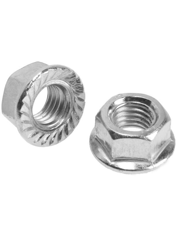 Гайка ТУНДРА, с фланцем, DIN6923, оцинкованная, М12, 1 кг